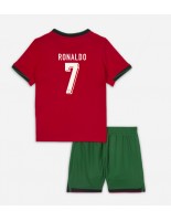 Portugali Cristiano Ronaldo #7 Kotipaita Lasten EM-Kisat 2024 Lyhythihainen (+ shortsit)
